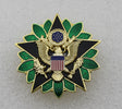 US Army Chief of Staff Office Soldier & Staff Service Badge Solid Copper Replica Movie Props