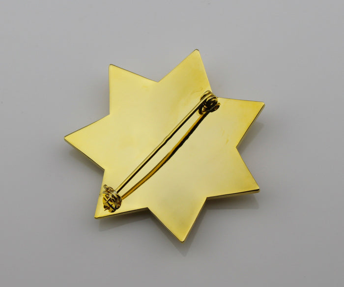 US Casino Las Vegas Metropolitan Police Badge Solid Copper Replica Movie Props