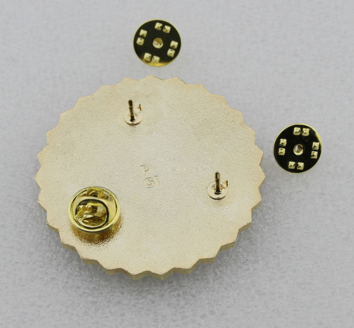 US President Service Badge Solid Copper Brooch Pin Replica Movie Props
