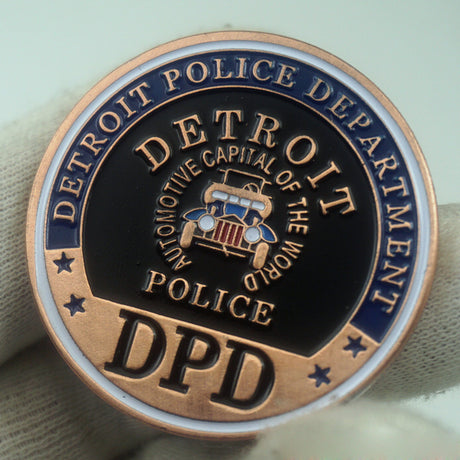 US DPD Detroit Police Badge Challenge Coin
