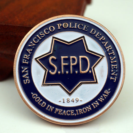 SFPD San Francisco Police Badge Challenge Coin