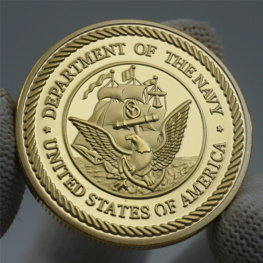 US Navy Chiefs Cap Badge Challenge Coin