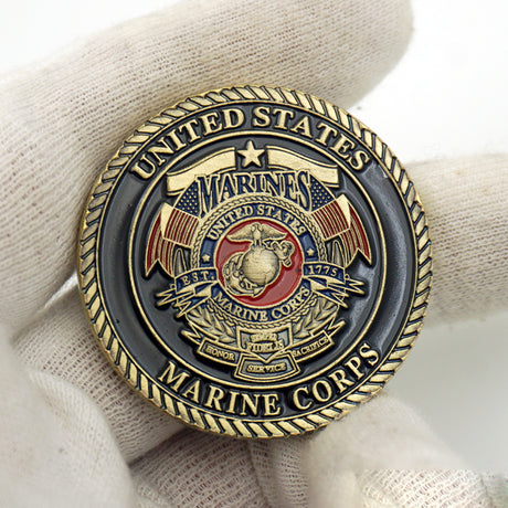 US Marine Corps Dogs of the War Badge Challenge Coin