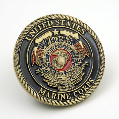 US Marine Corps Dogs of the War Badge Challenge Coin