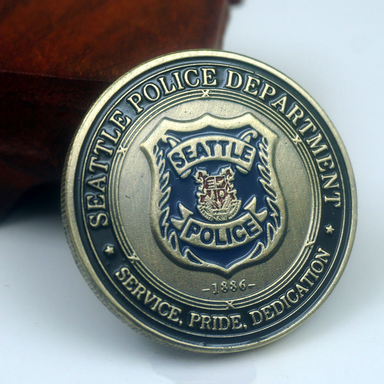 US Seattle Police Badge Challenge Coin
