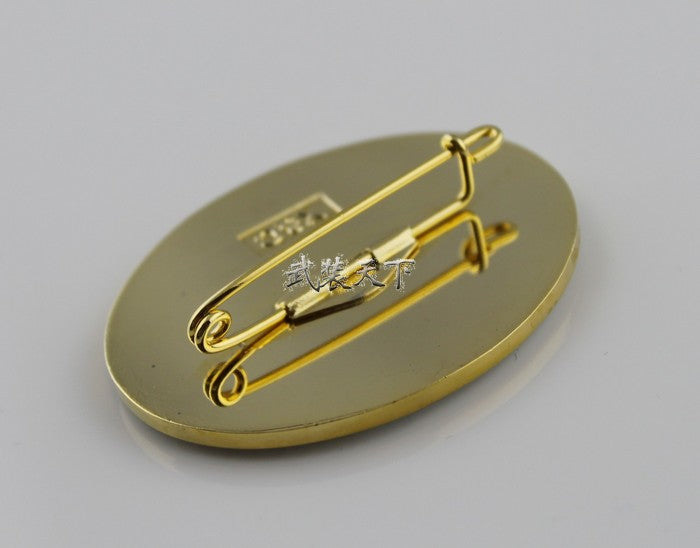 German Mountain Division Edelweiss Badge Cosplay Movie Props Replica With Box