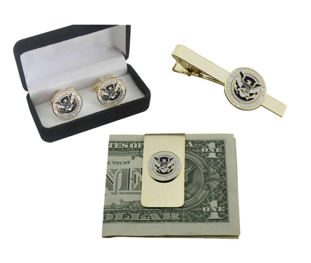 US DHS Department of Homeland Security Cufflinks/ Money Clip/ Tie Clip