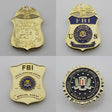 US FBI Special Agent Badge Solid Copper Replica Movie Props (4 optional)