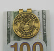 US Army Badge Solid Copper Pocket Money Clip 1.5"