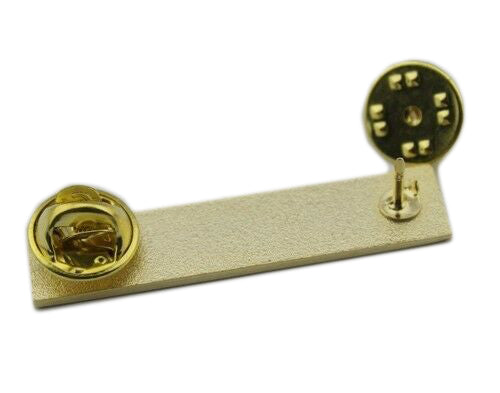 American Flag Patriot Citation Bar Merit Award Commendation Uniform Lapel Pin Gold