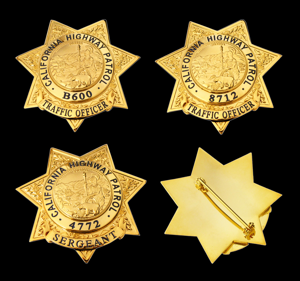 CHP "CHIP's" Tv Show California Highway Patrol Badge Highest Quality Replica Prop Badge