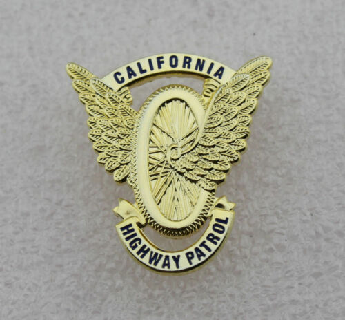 CHP California Highway Patrol Police Badge Motorcycle Wings Mini Pin Movie Props
