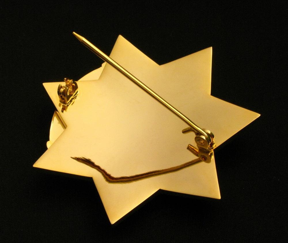 CHP TRAFFIC OFFICER Badge Solid Copper Replica Movie Props With Number 8618