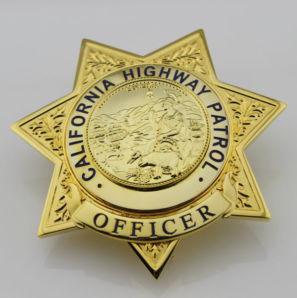 US CHP Officer/Traffic Officer Badge California Highway Patrol Officer Brooch Replica Movie Props