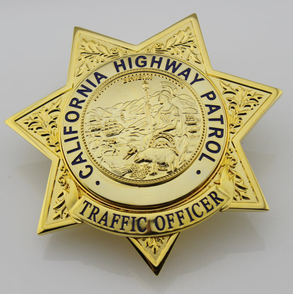 US CHP Officer/Traffic Officer Badge California Highway Patrol Officer Brooch Replica Movie Props