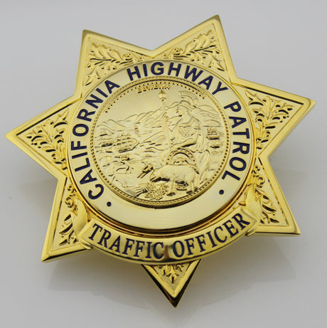 US CHP Officer/Traffic Officer Badge California Highway Patrol  Officer Brooch Replica Movie Props