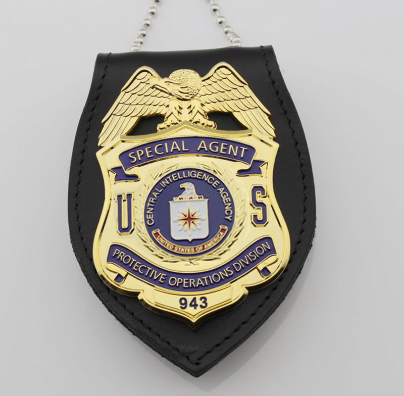 Multi-purpose Holder/ Holster/ Wallet For Multi-size Police Badges First-layer Genuine Leather