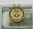 US CIA Badge Solid Copper Pocket Money Clip 1.5"