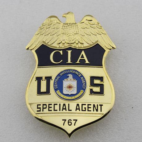 US CIA Special Agent Badge Solid Copper Replica Movie Props (4 optional)