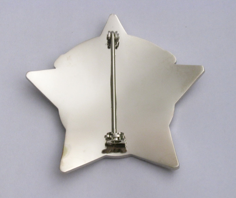 Chicago Detective Police Badge Solid Copper Replica Movie Props With Number 586