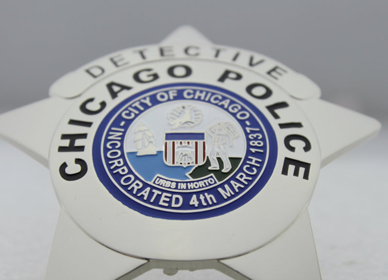Chicago Police Officer Detective Sergeant Police Badge Solid Copper Replica Movie Props