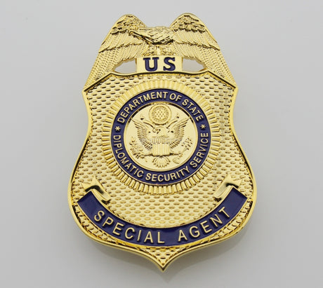 US DSS Special Agent Badge Solid Copper Brooch Pin Replica Movie Props