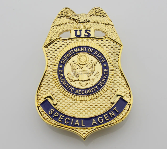US DSS Special Agent Badge Solid Copper Brooch Pin Replica Movie Props