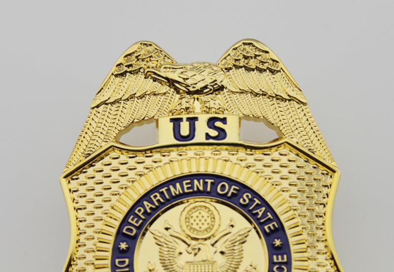 US DSS Special Agent Badge Solid Copper Brooch Pin Replica Movie Props