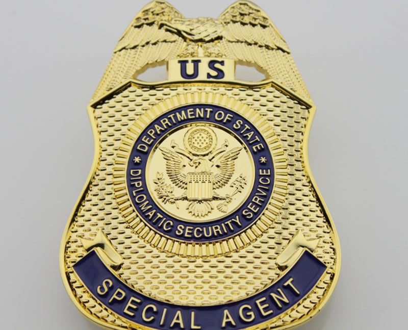 US DSS Special Agent Badge Solid Copper Brooch Pin Replica Movie Props