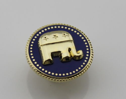US President Republican Elephant Cufflinks/ Lapel Pin/ Tie Clip