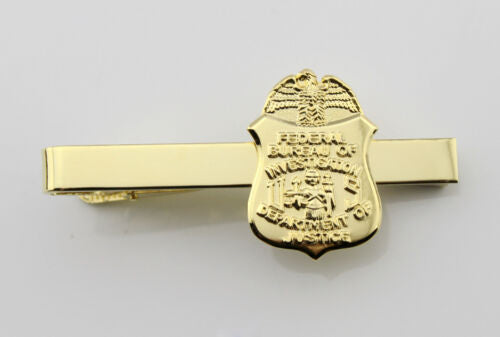 FBI Badge Pin Tie Clip Clasp Bar Movie Props