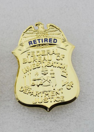 Réplique d'insigne à clip du ministère de la Justice du FBI, accessoires 2,2 "x 1,5"