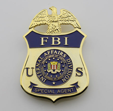 US FBI Special Agent Badge Solid Copper Replica Movie Props