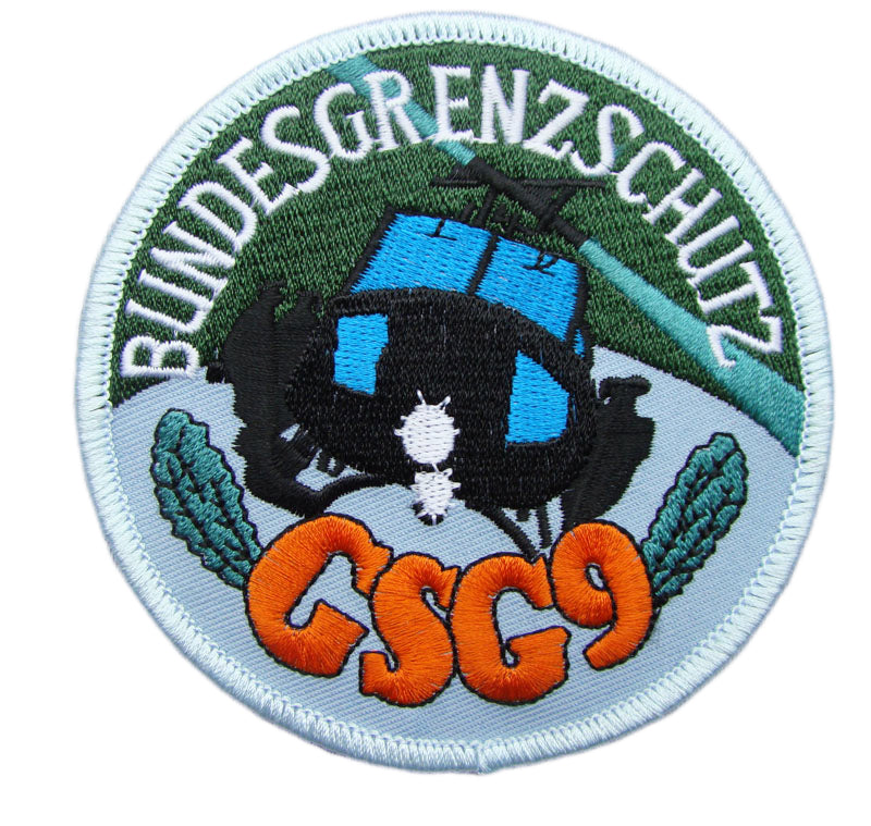 GSG9 Allemagne Groupe de protection des frontières 9 Forces spéciales Brassard brodé à repasser sur patch