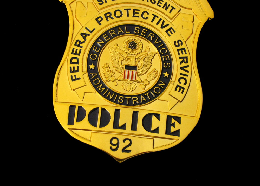 US FPS Special Agent Police Badge Replica Movie Props With Number 92