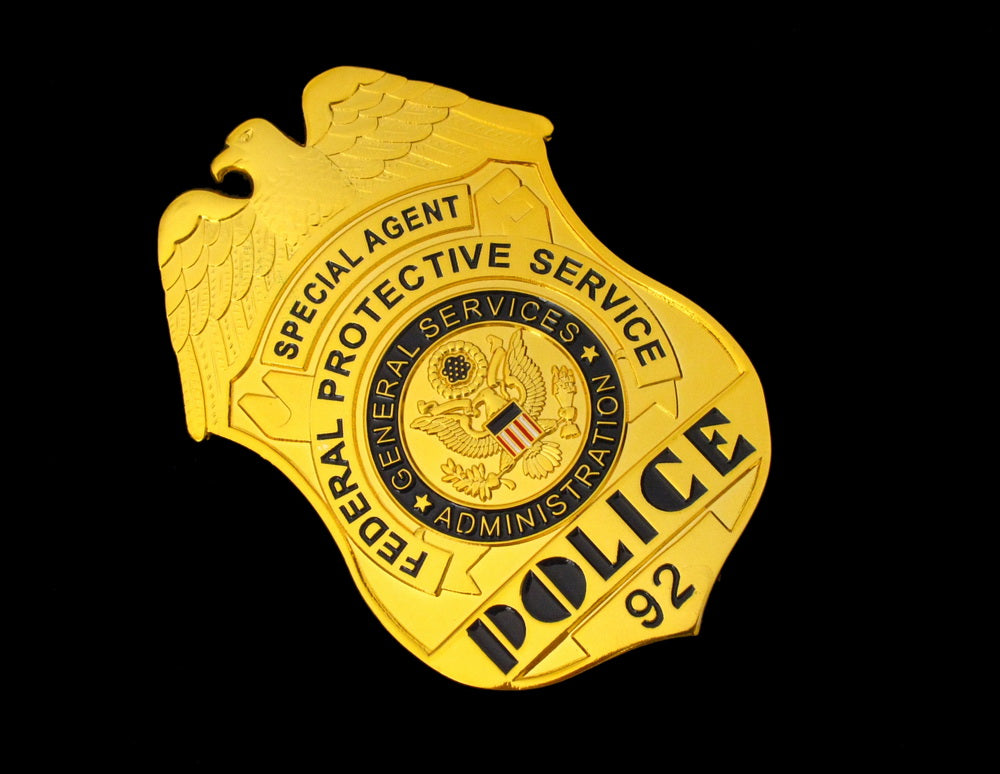 US FPS Special Agent Police Badge Replica Movie Props With Number 92