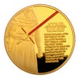 2016 Star Wars: The Force Awakens Kylo Ren Rey 24K Gold Plated Coin