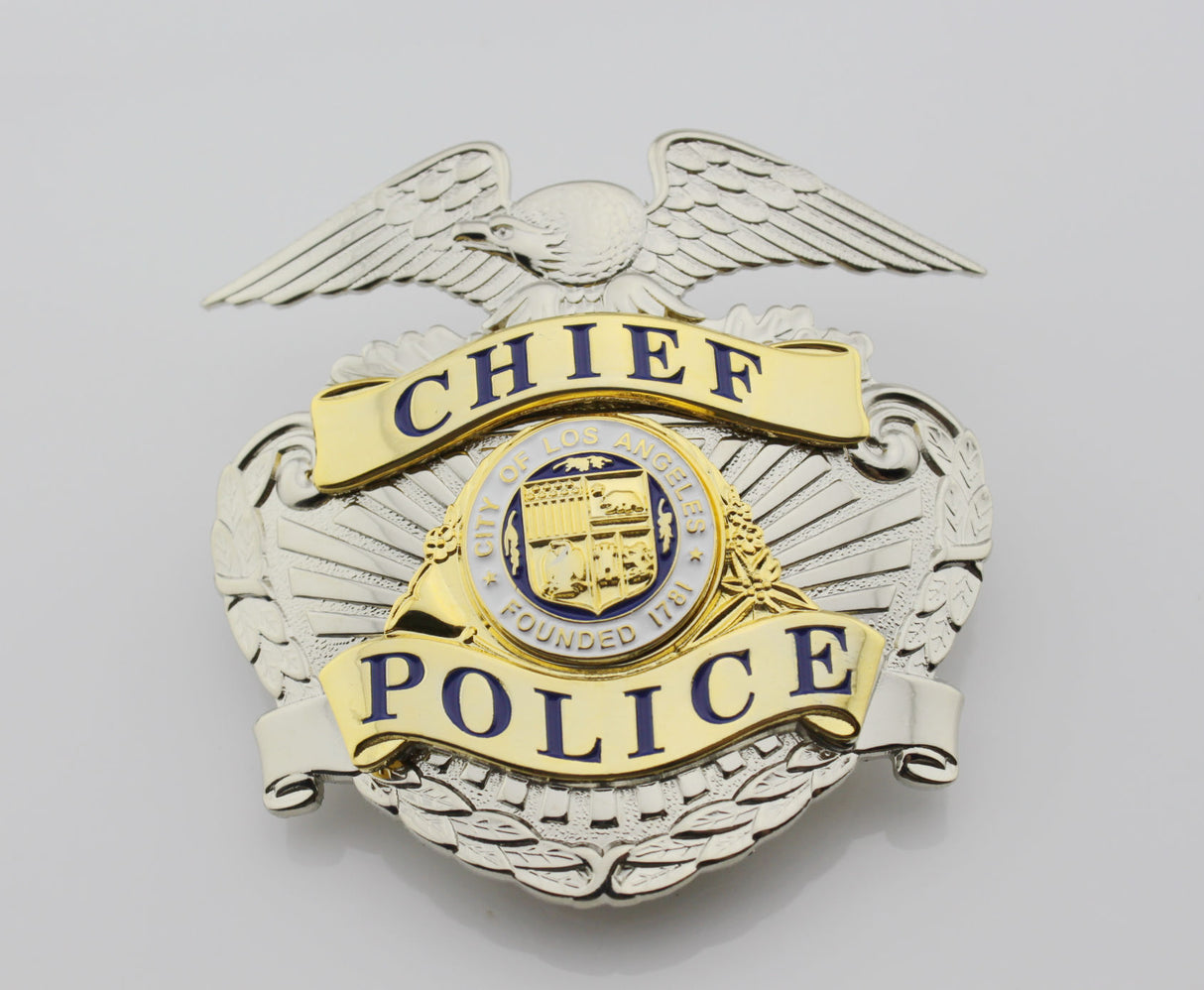 LAPD Los Angeles Police Cap Badge Hat Insignia Replica Movie Props