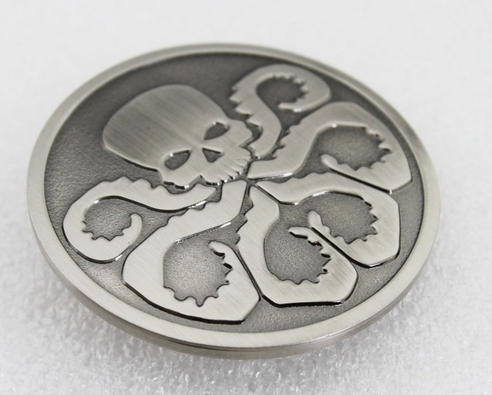 Agents of S.H.I.E.L.D. Hydra Logo Badge Brooch Cosplay Movie Props