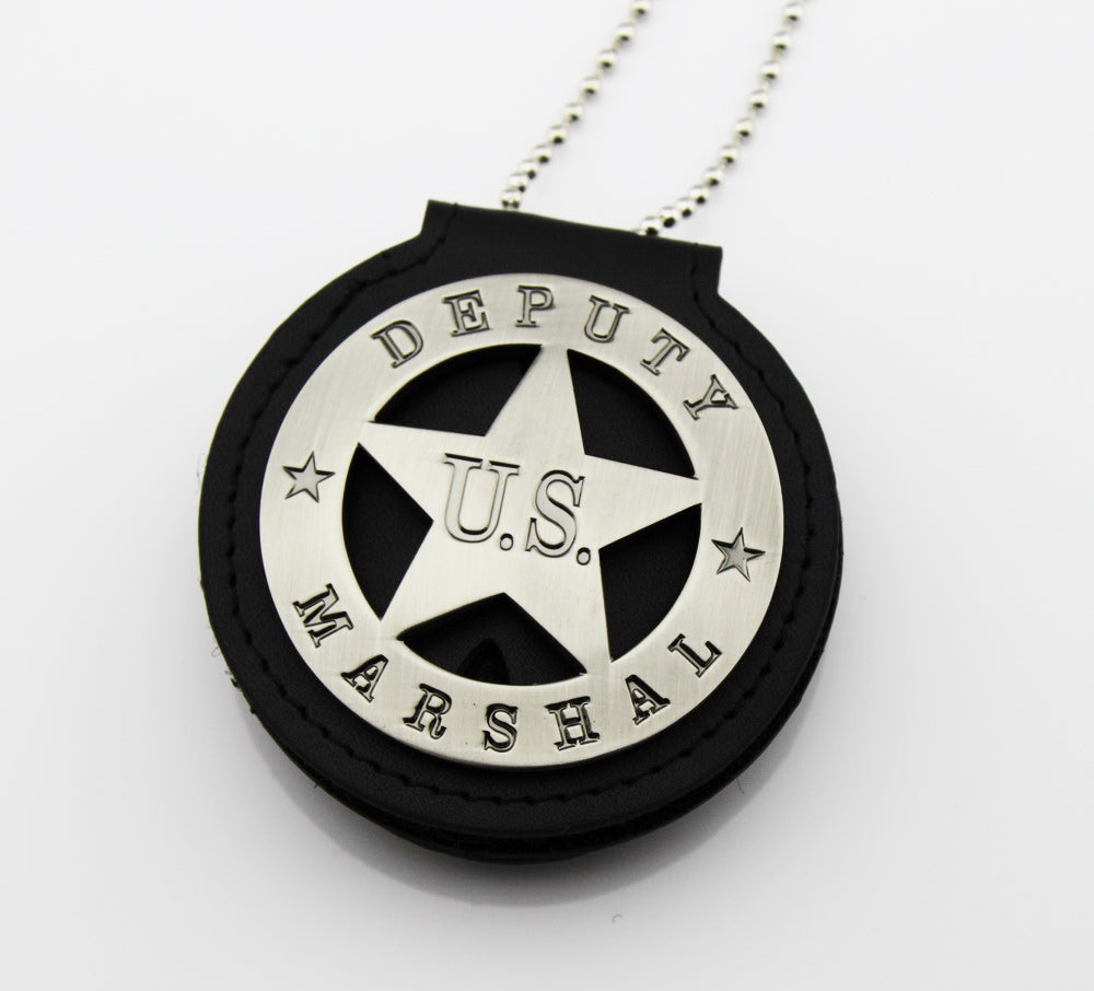 US Marshal Deputy Retro Badge Solid Copper Replica Movie Props