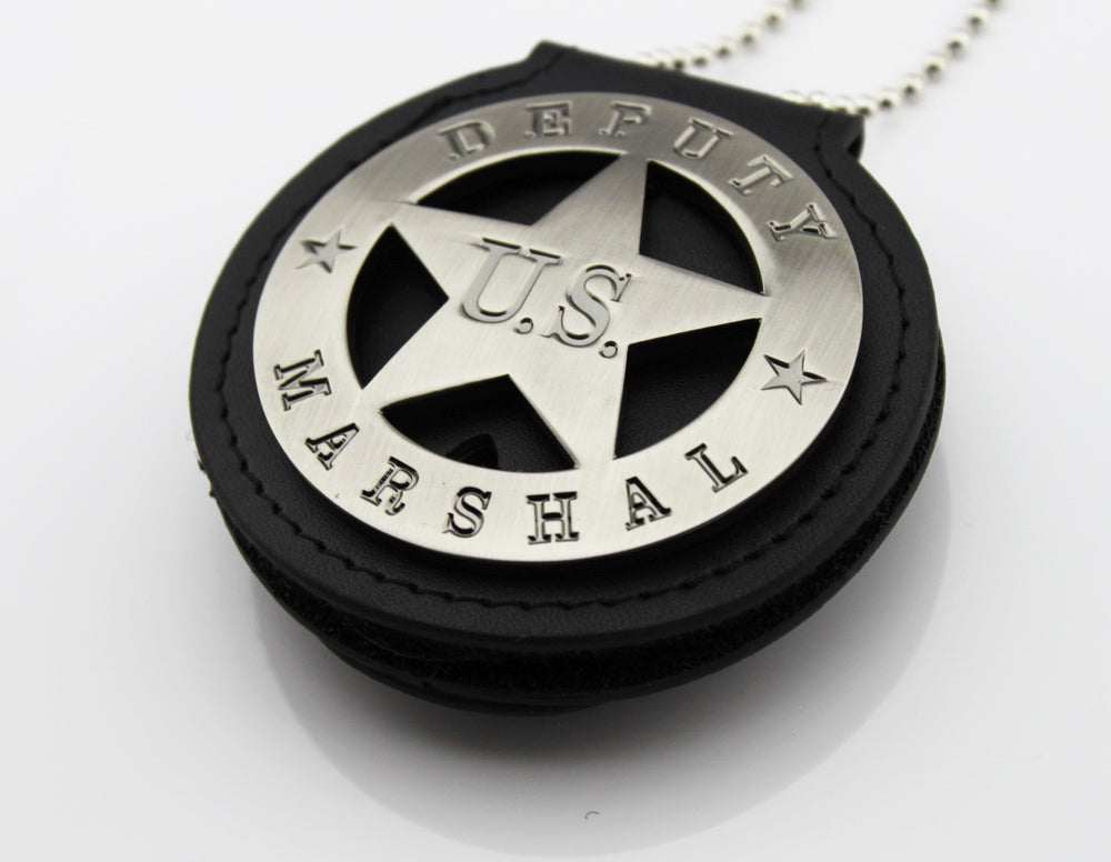 US Marshal Deputy Retro Badge Solid Copper Replica Movie Props