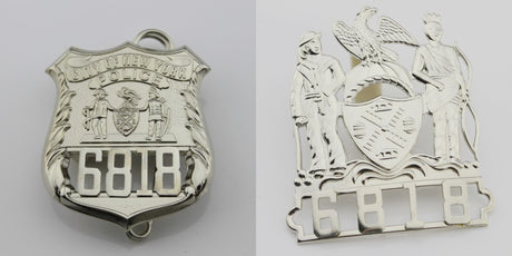 NY New York Police Detective Badge/Cap Badge Replica Movie Props No. 6818
