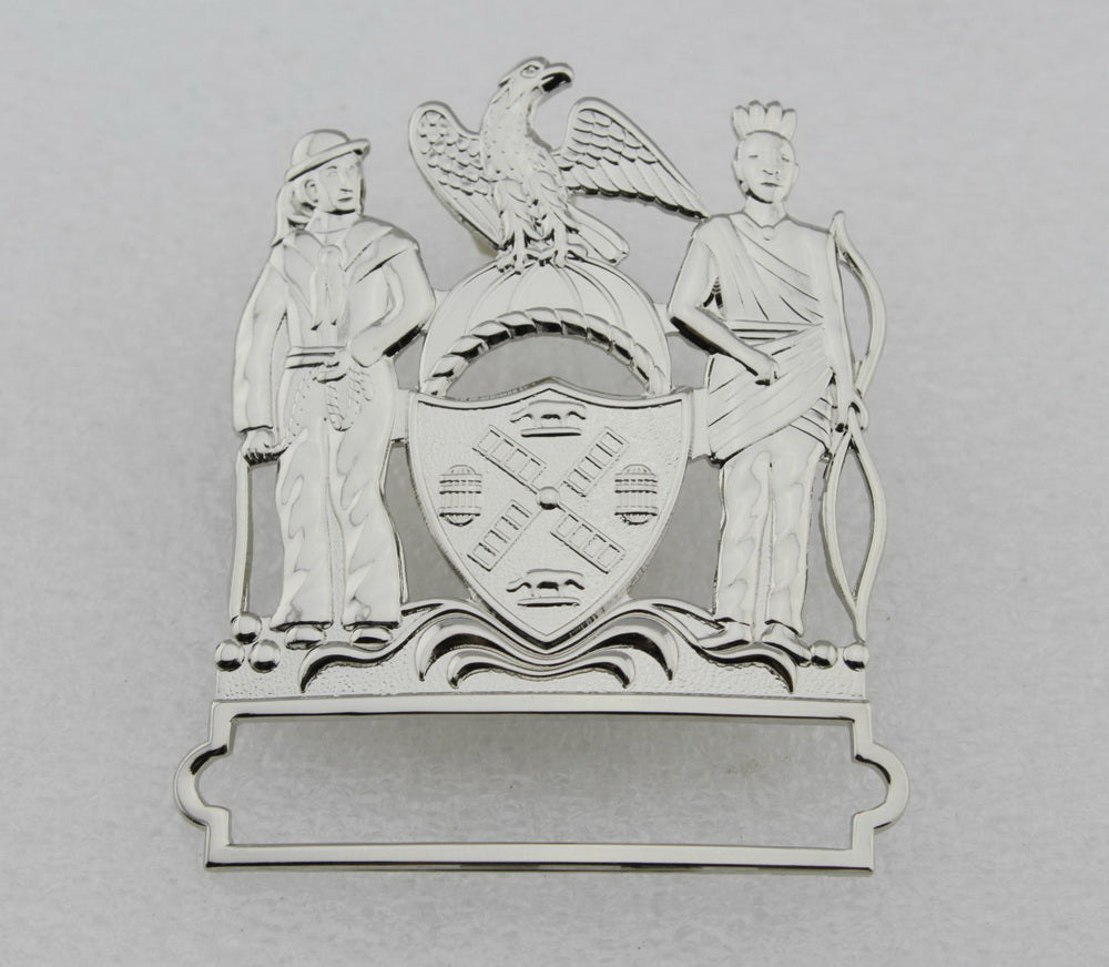 NY New York Police Cap Badge Replica Cosplay Movie Props *Customizable Badge Number*