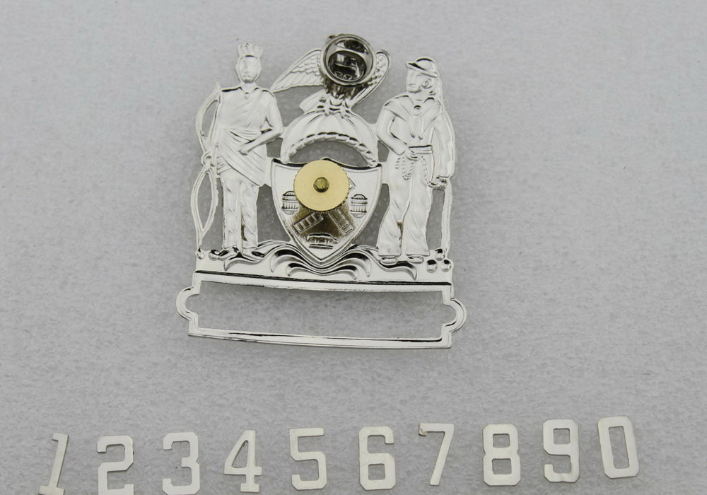 NY New York Police Cap Badge Replica Cosplay Movie Props *Customizable Badge Number*