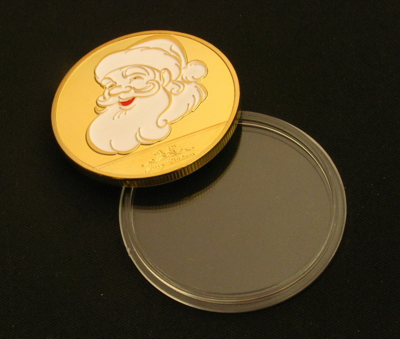 Santa Claus Merry Christmas Xmas Deer New Year Gift Commemorative Coins