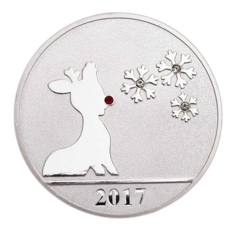 Santa Claus Merry Christmas Xmas Deer New Year Gift Commemorative Coins