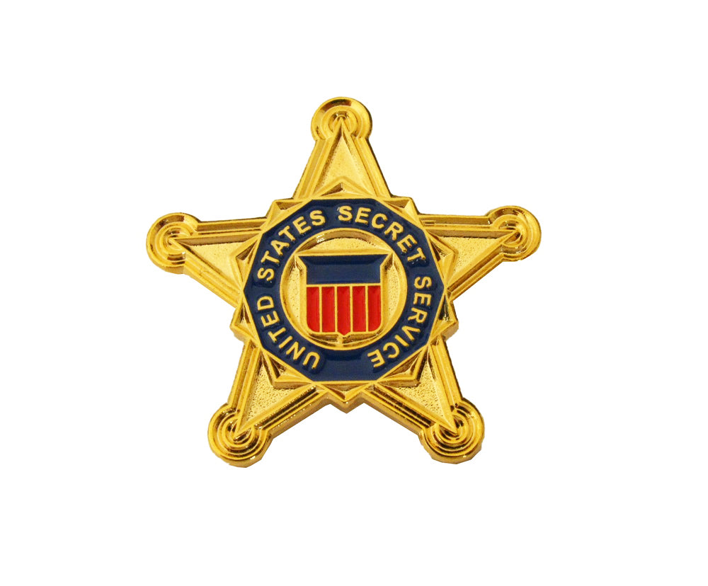 USSS US Secret Service Pentagram Mini Lapel Pin Brooch Badge