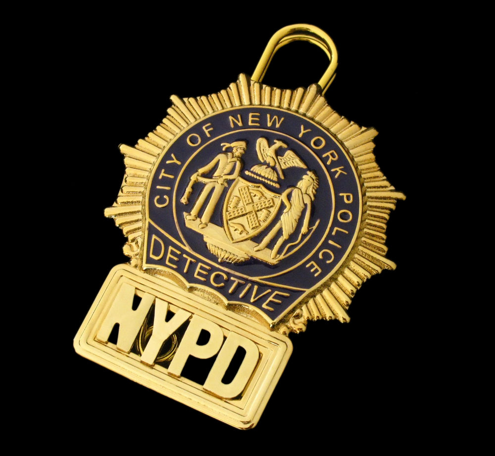 NYPD New York Police Detective Badge Solid Copper Replica Movie Props