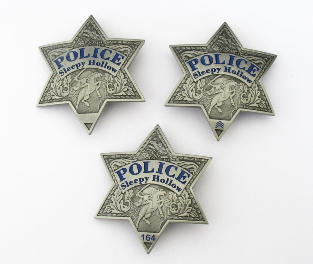 US TV Series Sleepy Hollow Police Badge Solid Copper Replica Movie Props