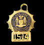 NYPD New York Police Detective Badge Solid Copper Replica Movie Props With No.1514